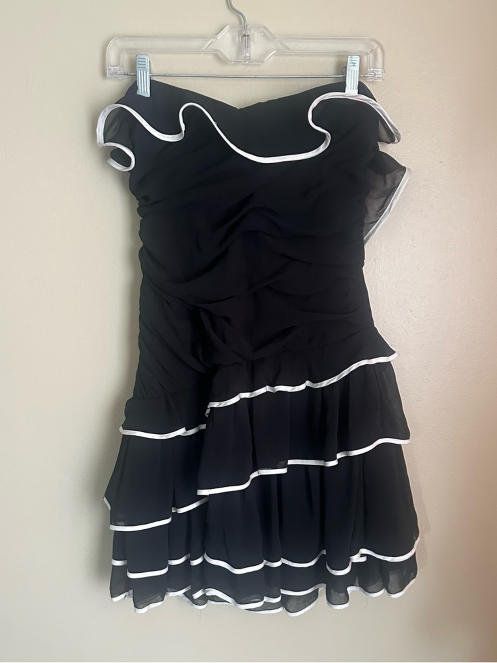 Black Tiered Maude Mini Dress